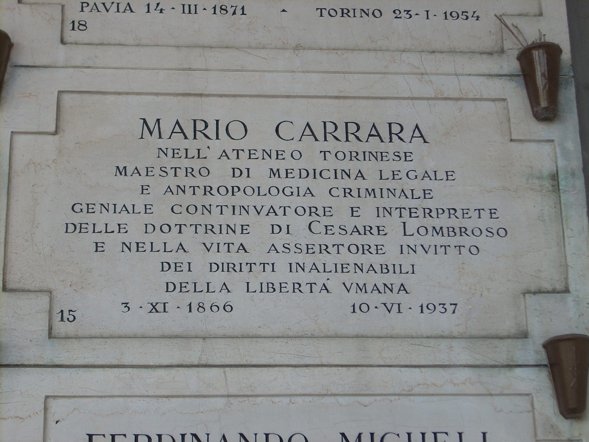 Mario Carrara s tomb, Monumental Cemetery, Turin, Italy (1).JPG